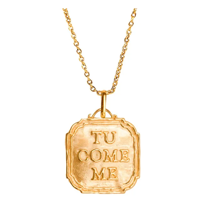 Collier Tu Come Me | Doré