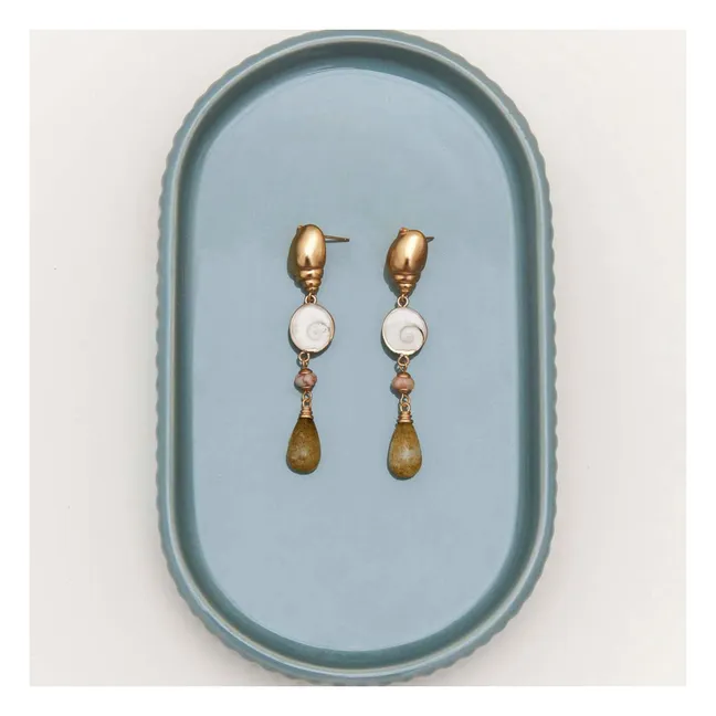 Caracola Earrings | Gold