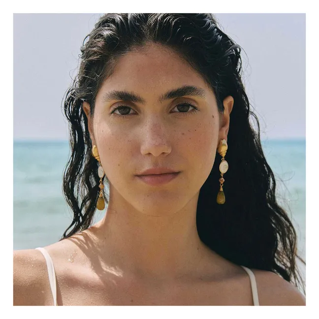 Boucles d'Oreilles Caracola | Doré