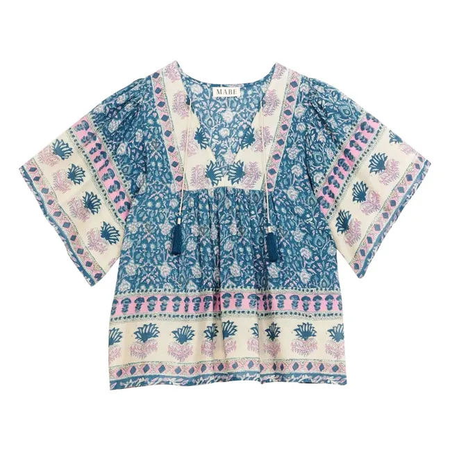 Bluse Myla Baumwolle | Blau