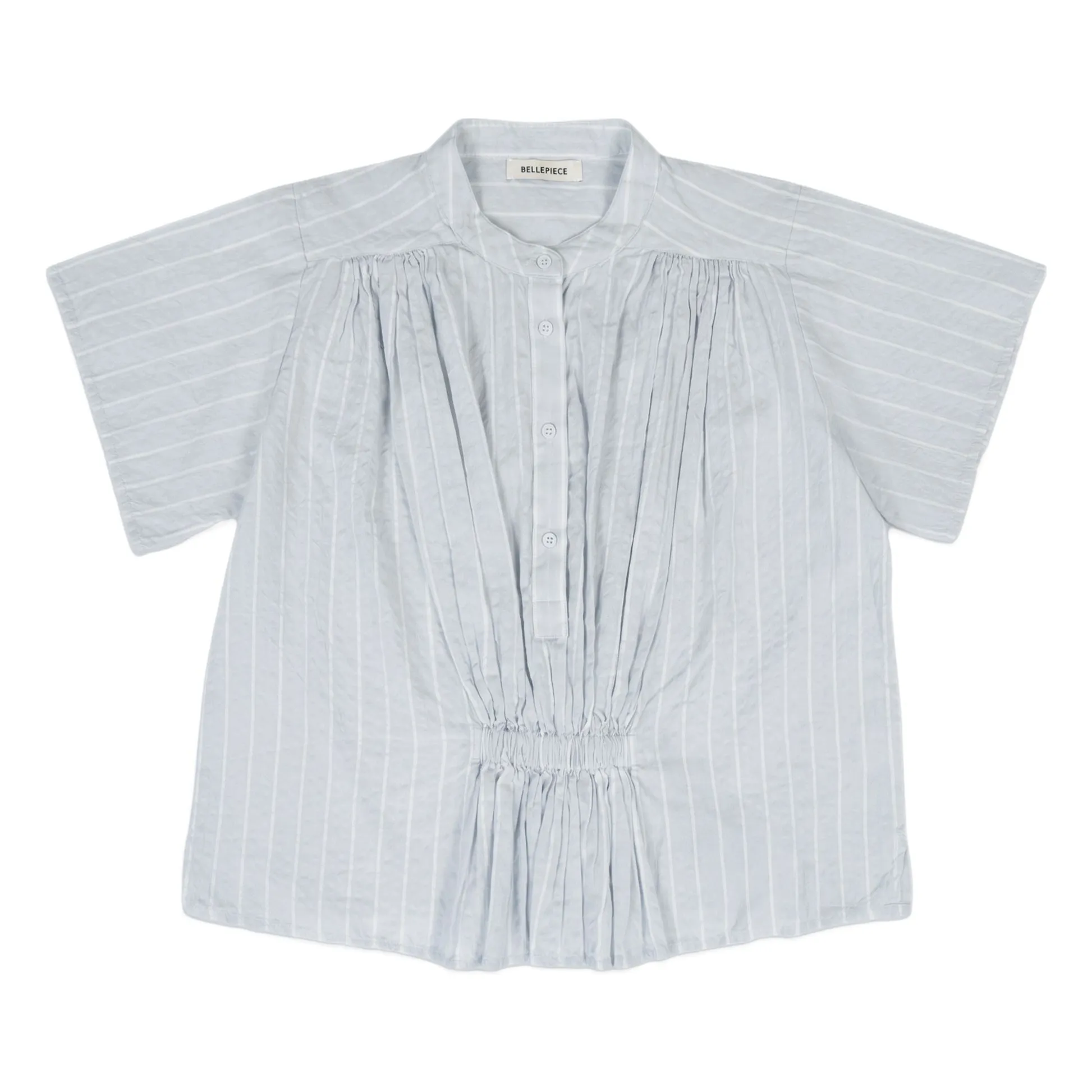 Bellepiece Light Blue Striped Blouse Patrizia Cotton