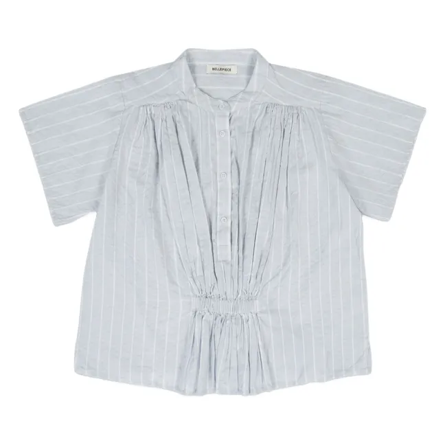 Blouse Rayures Patrizia Coton | Bleu ciel