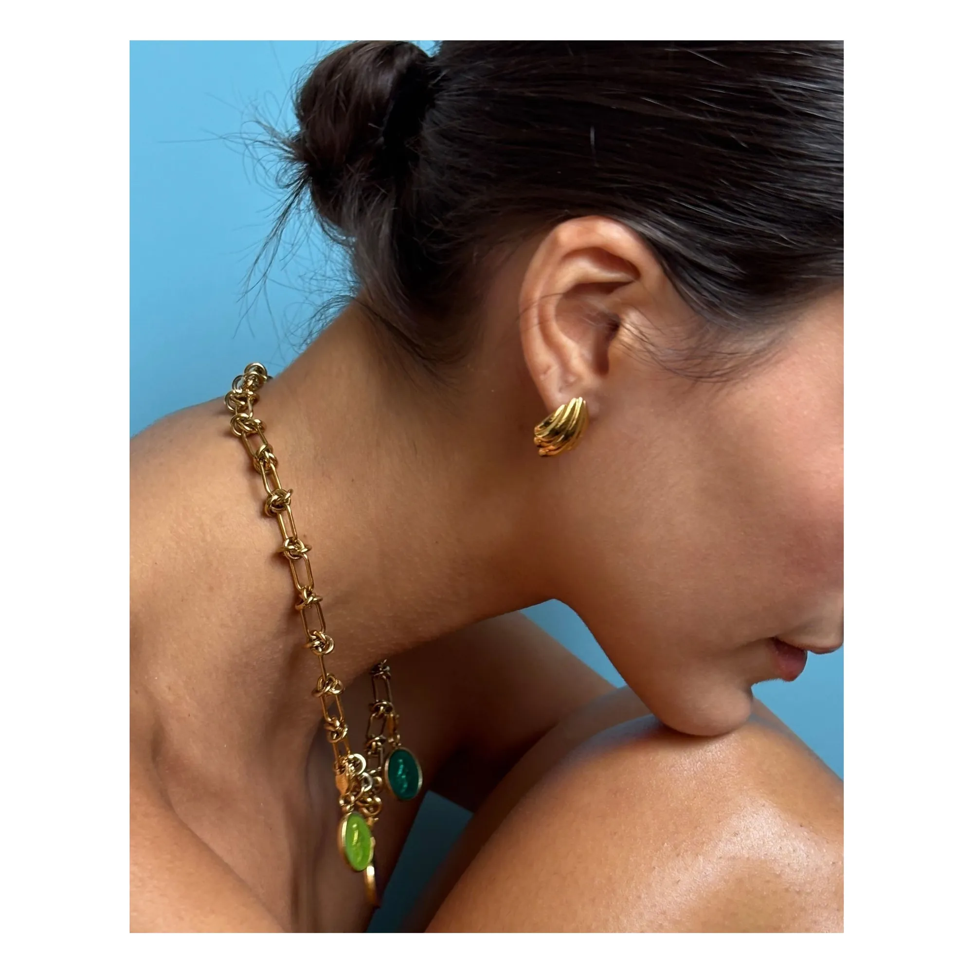 Set Chocker & Charms Pina | Doré- Image produit n°0