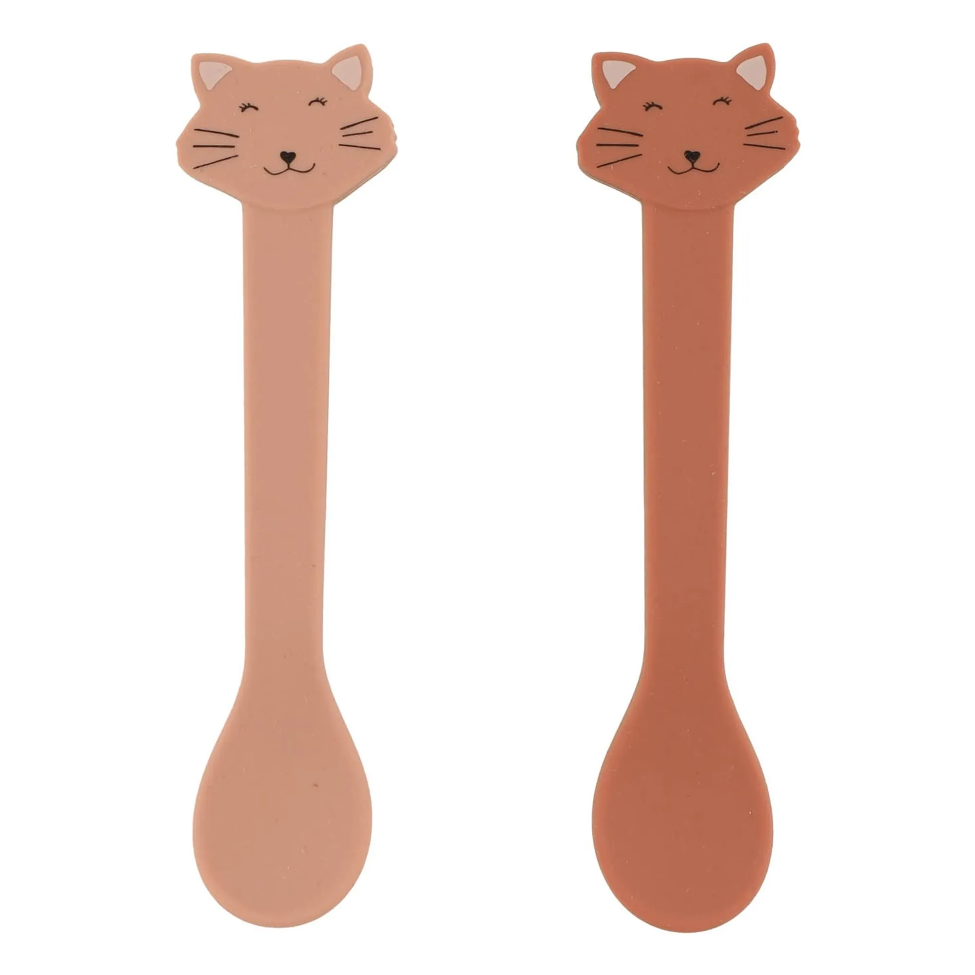 Trixie Pink Mrs. Cat Silicone Spoons - Set Of 2