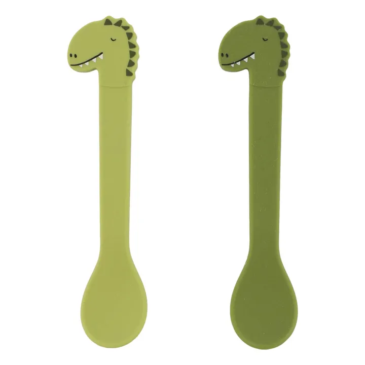 Trixie - Trixie - Cuillières en Silicone Mr. Dino - Set de 2