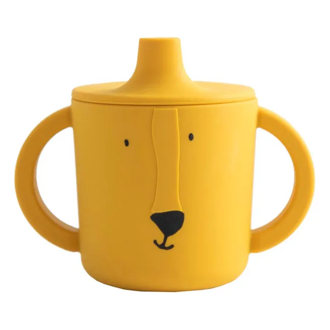 Tasse d'Apprentissage en Silicone Mr. Lion | Jaune