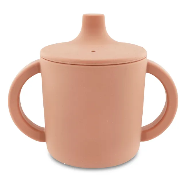 Tasse d'Apprentissage en Silicone Mrs. Cat | Rose