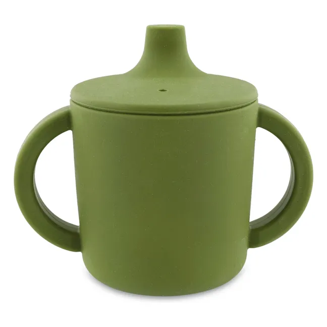 Tasse d'Apprentissage en Silicone Mr. Dino | Vert