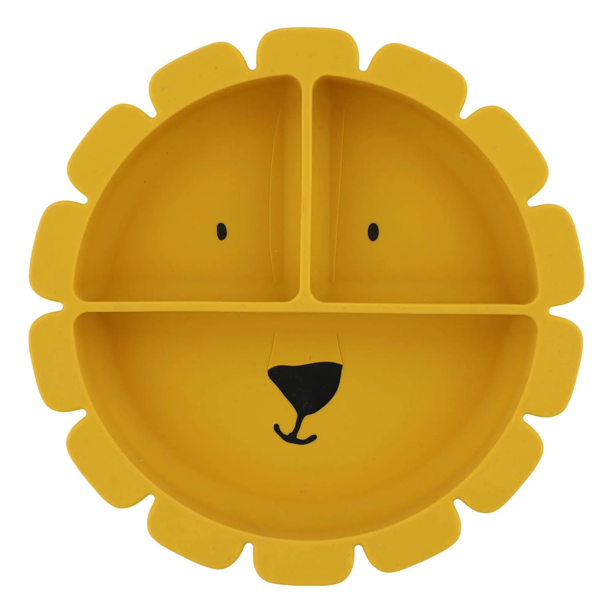 Trixie Yellow Mr. Lion Compartment Plate With Suction Cup