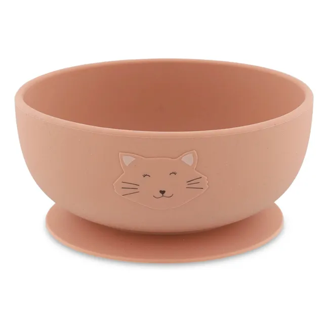 Bol en Silicone à Ventouse Mrs. Cat | Rose