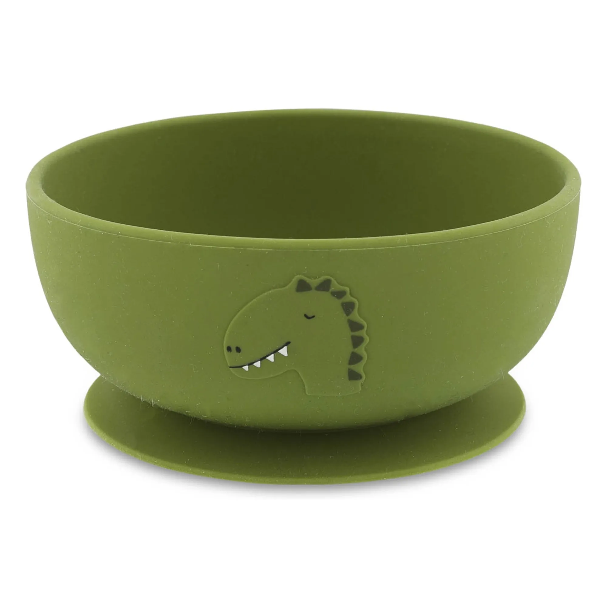 Trixie Green Mr. Dino Silicone Bowl With Suction Cup