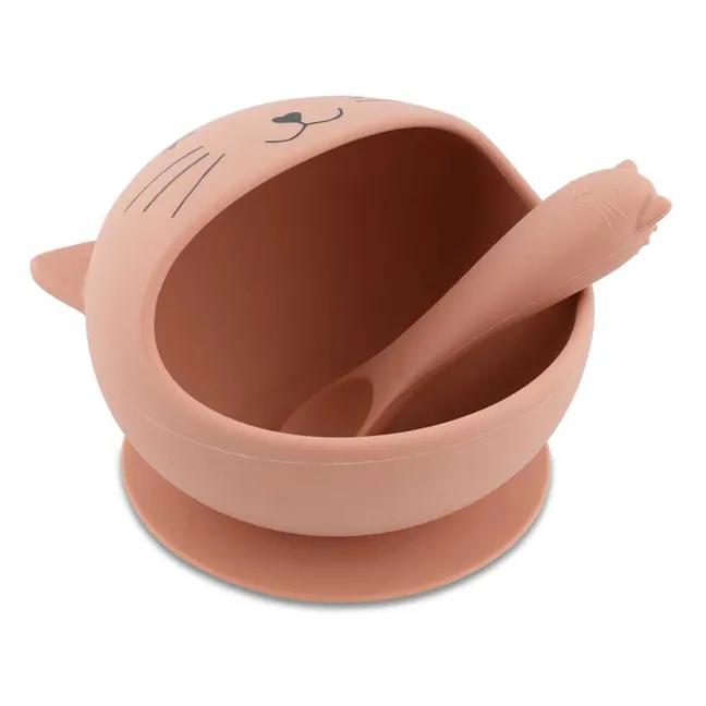 Set Repas Bébé Mrs. Cat | Rose