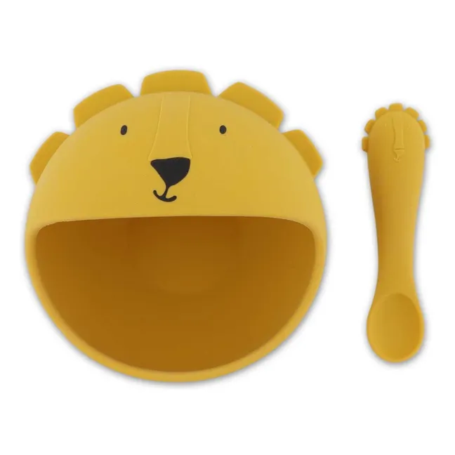 Set de comida para bebés Mr. Lion | Amarillo