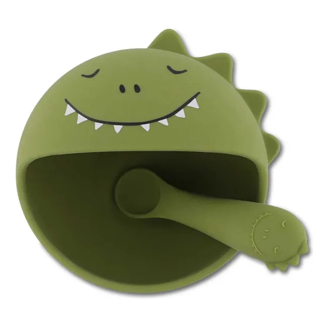 Set Repas Bébé Mr. Dino | Vert