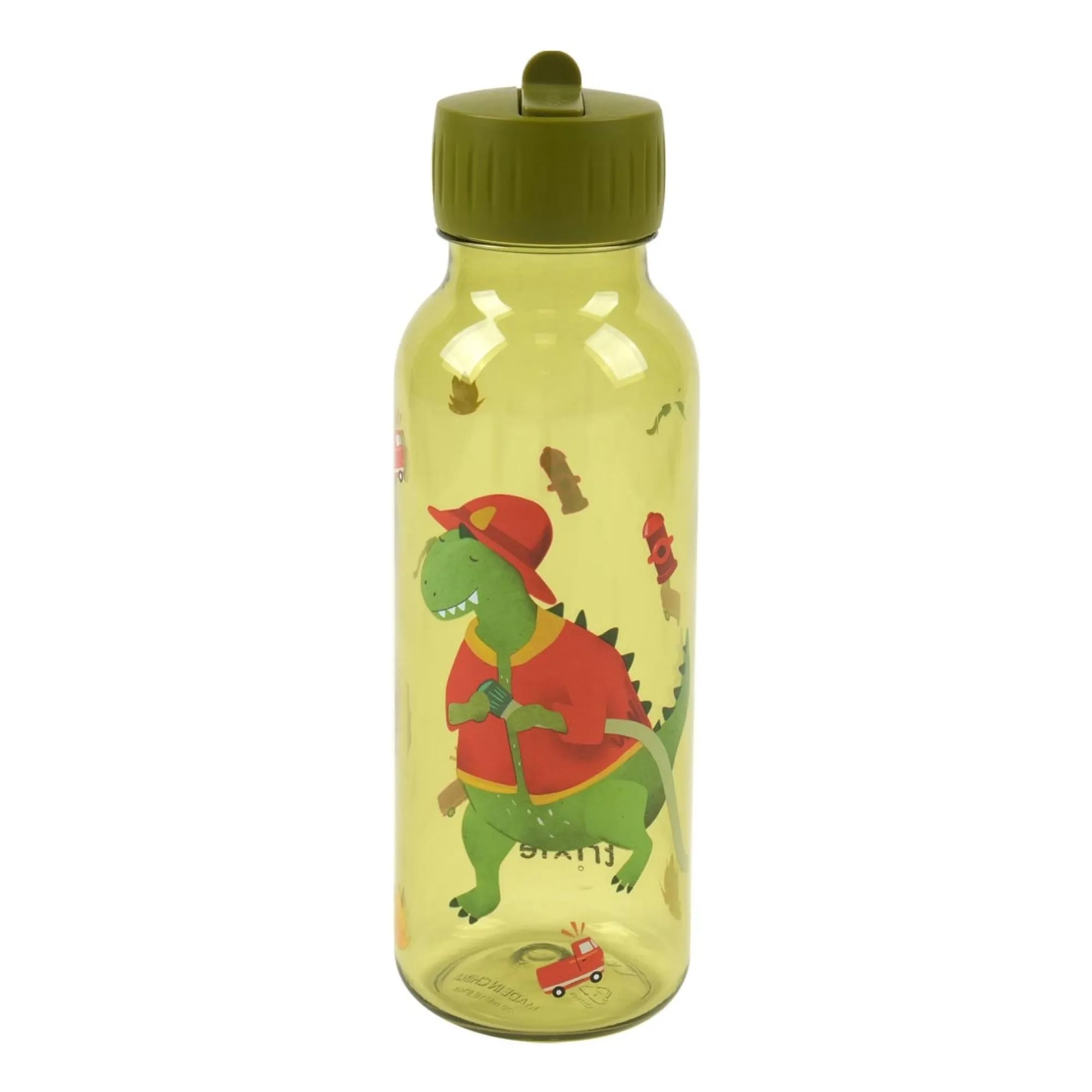 Trixie Green Tritan™ Flask 500Ml Fireman Mr. Dino