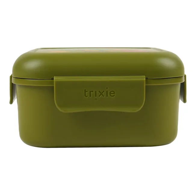 Boîte à Goûter Clips Fireman Mr. Dino | Vert