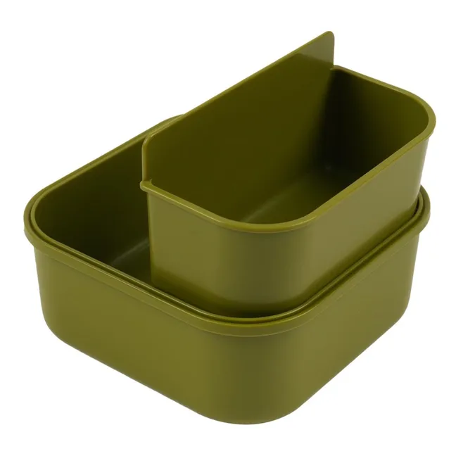 Boîte à Goûter Clips Fireman Mr. Dino | Vert
