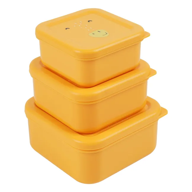 Mr. Giraffe Scatole per snack da 3 pezzi | Albiccocca