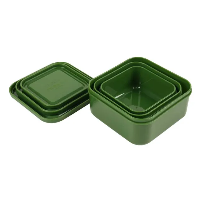Boîtes à Goûter 3 Pièces Mr. Alligator | Vert