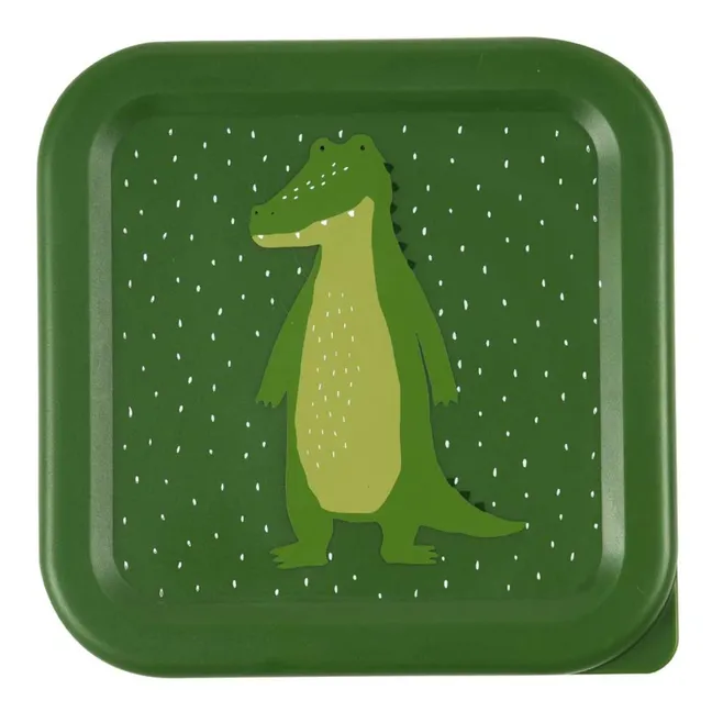 Boîtes à Goûter 3 Pièces Mr. Alligator | Vert