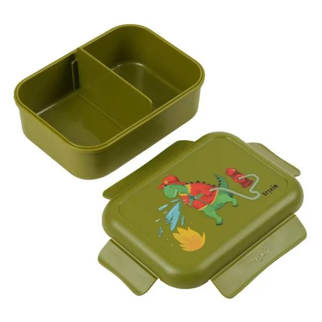 Clip per la scatola del pranzo Pompiere Mr. | Verde