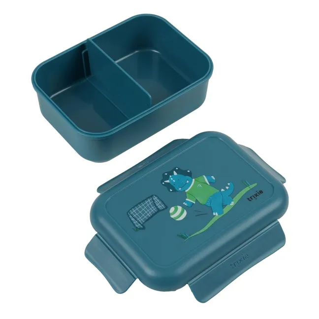 Clip per scatola da pranzo Ballplayer Mr. Triceratops | Blu