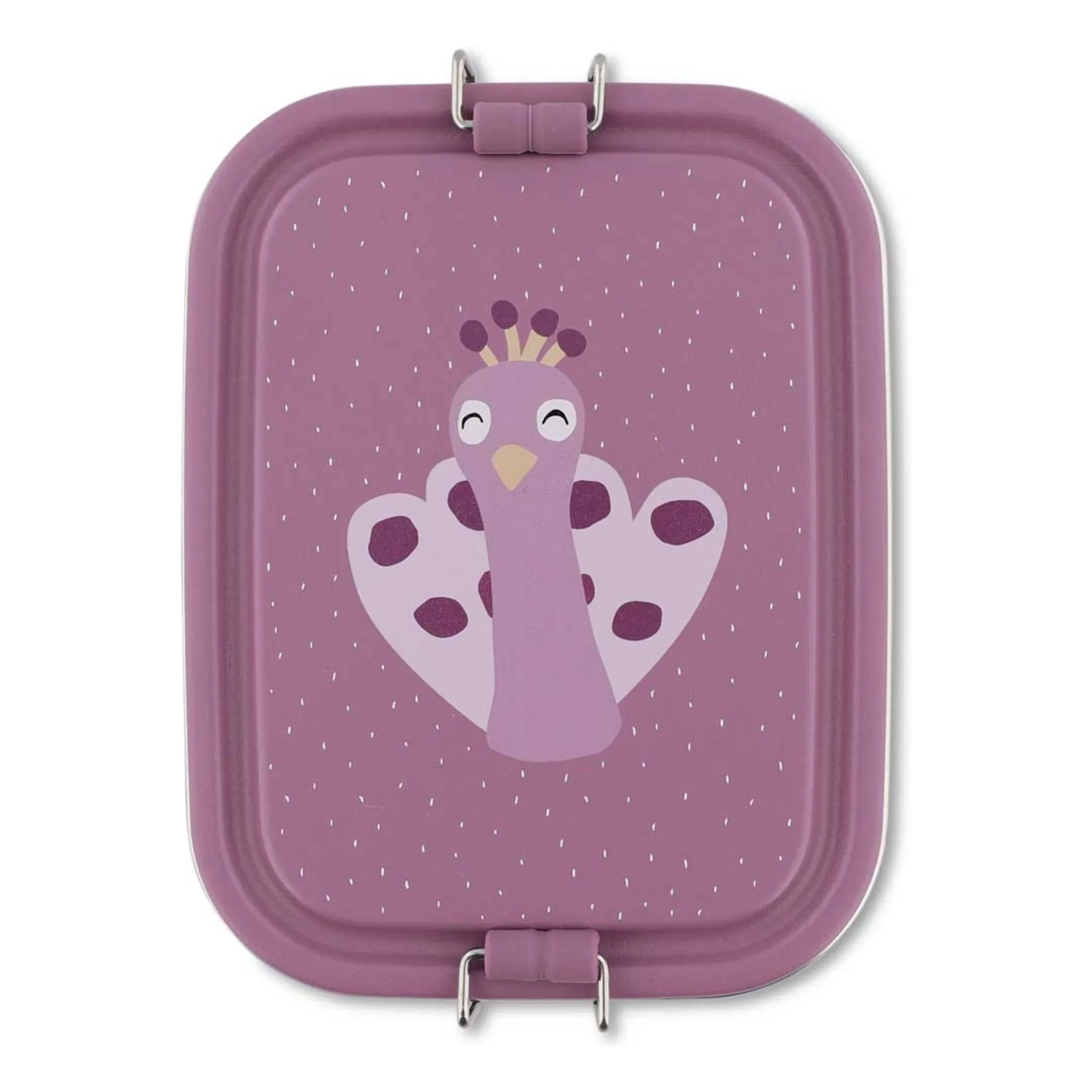 Trixie Purple Mrs. Peacock Small Lunch Box