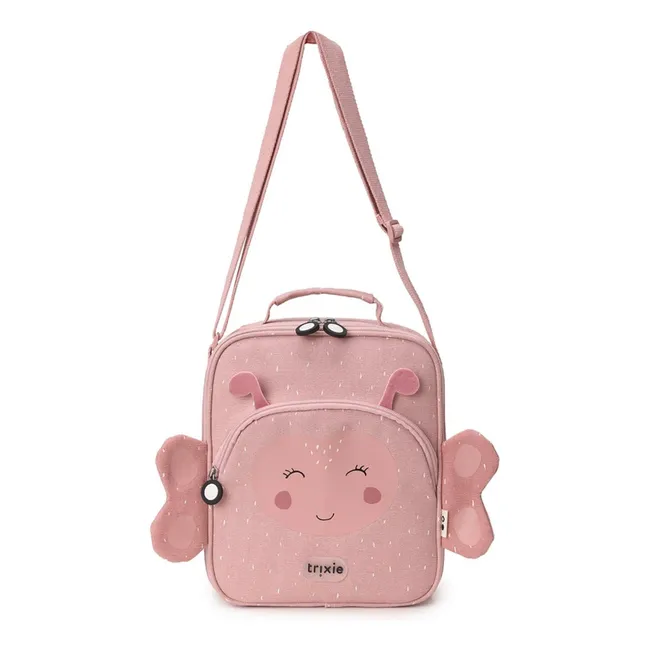 Borsa pranzo isolata Mrs. Butterfly | Rosa