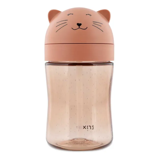 Vaso de pajita Sra. Gata | Rosa