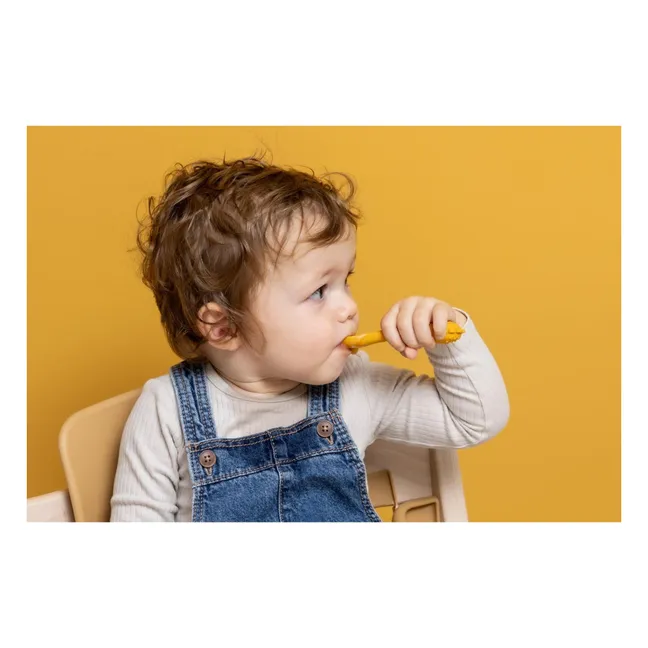 Cuillières Bébé Mr. Lion - Set de 2 | Jaune