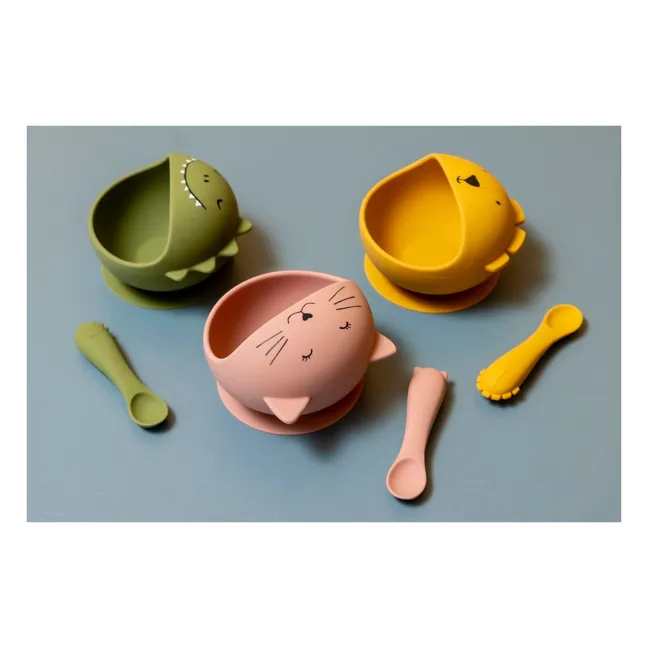 Set Repas Bébé Mr. Dino | Vert