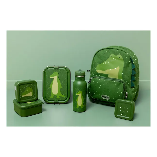 Boîtes à Goûter 3 Pièces Mr. Alligator | Vert