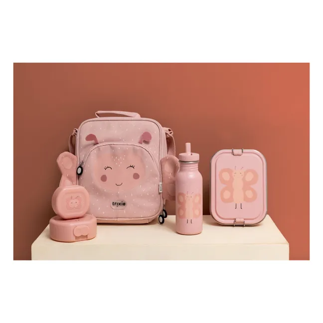 Borsa pranzo isolata Mrs. Butterfly | Rosa