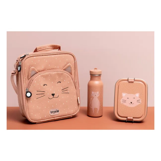 Borsa pranzo isolata Mrs. Cat | Rosa