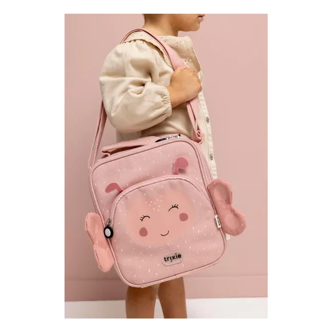 Borsa pranzo isolata Mrs. Butterfly | Rosa