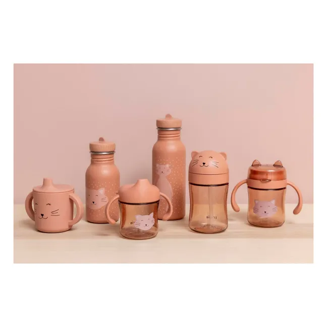 Vaso de pajita Sra. Gata | Rosa