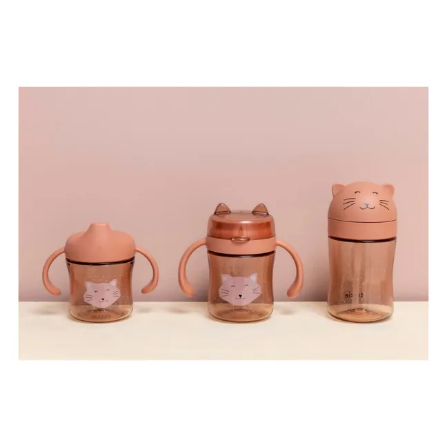 Vaso de pajita Sra. Gata | Rosa