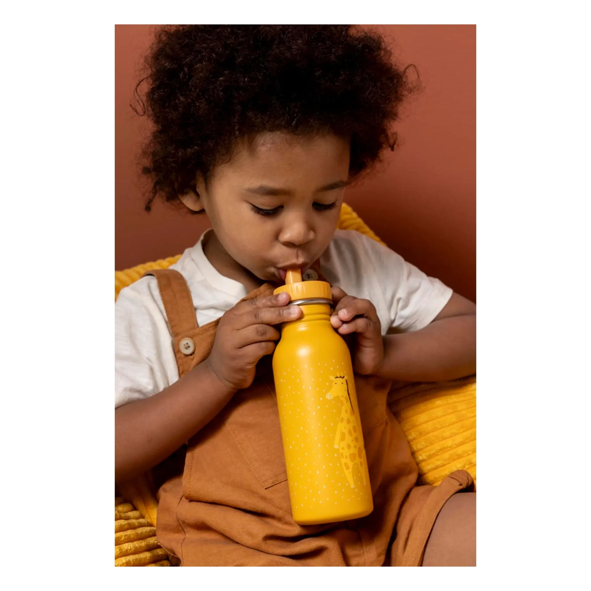 Gourde 500ml Mr. Giraffe | Abricot- Image produit n°7