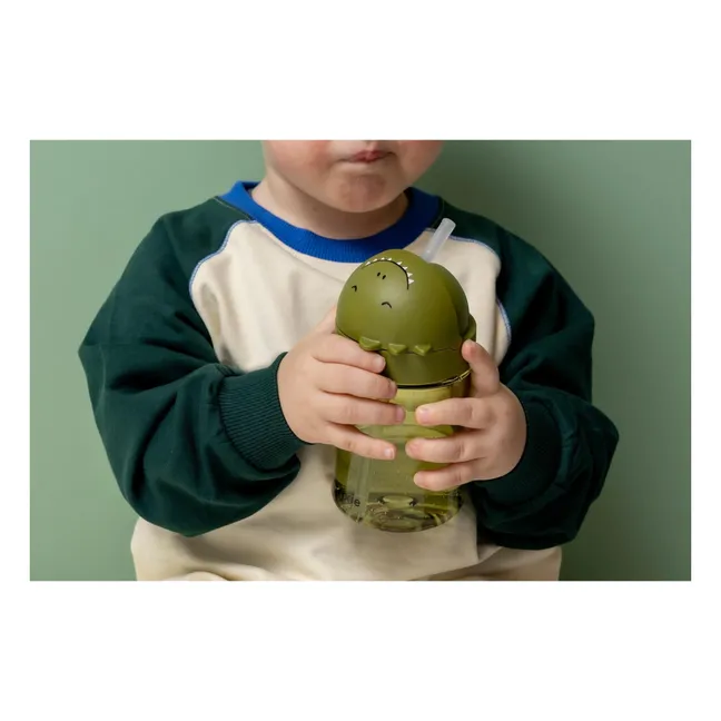 Vaso de pajita Mr. Dino | Verde
