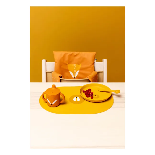 Cuillières en Silicone Mr. Lion - Set de 2 | Jaune