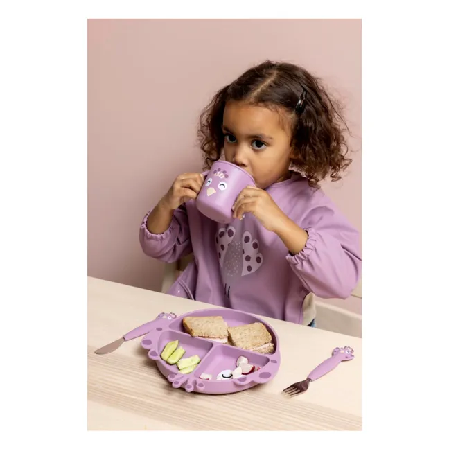 Mrs. Peacock Silicone Cutlery - Set of 3 | Purple