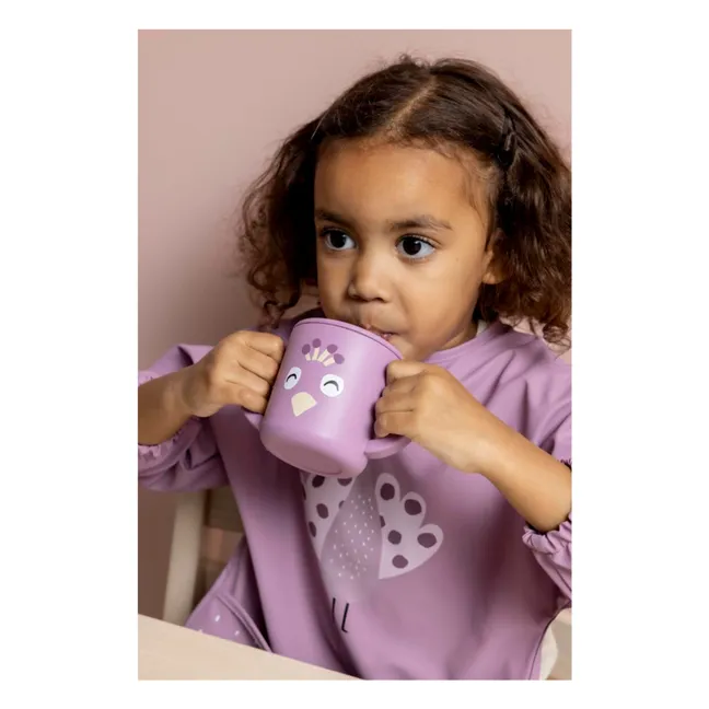 Taza de entrenamiento de silicona Mrs. Peacock | Violeta