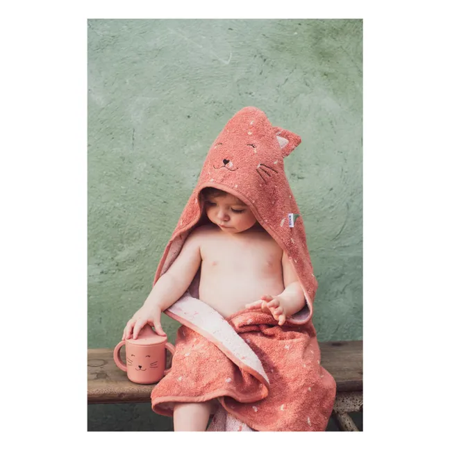 Tasse d'Apprentissage en Silicone Mrs. Cat | Rose