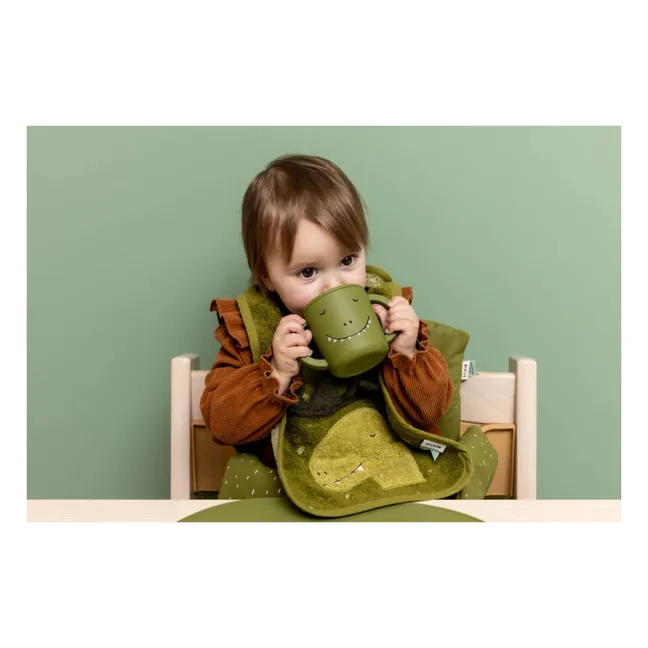 Tasse d'Apprentissage en Silicone Mr. Dino | Vert