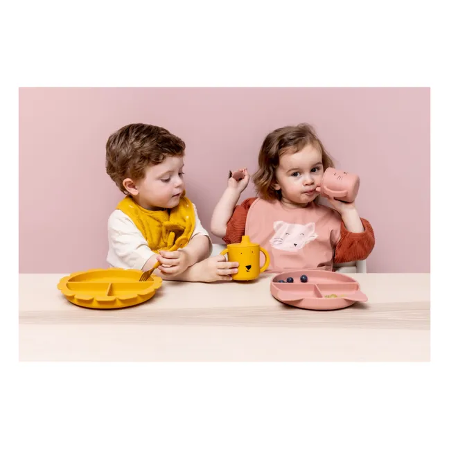 Tasse d'Apprentissage en Silicone Mr. Lion | Jaune