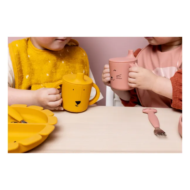 Tasse d'Apprentissage en Silicone Mr. Lion | Jaune