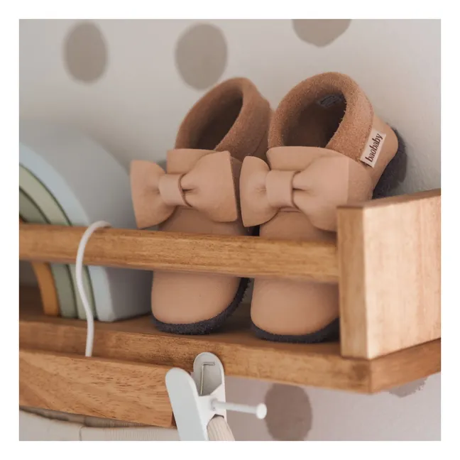 Chaussons Nœud | Beige rosé