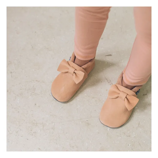 Chaussons Nœud | Beige rosé