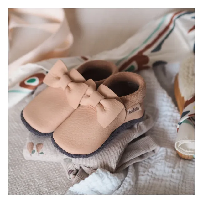 Chaussons Nœud | Beige rosé