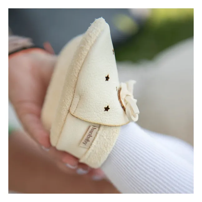 Star Slippers | Ecru